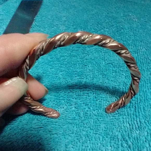 Jewelry - Twisted Wire Solid Copper Cuff Bracelet vintage